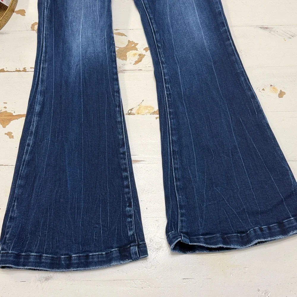 KanCan High Rise Dark Wash Flare Jeans - Picture 11 of 15